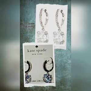 Kate Spade Silver Drop Earrings